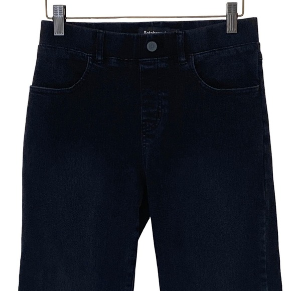 Betabrand Pull On Boot-Cut 4-Pocket Yoga Denim in Black, Size Small - Picture 5 of 10